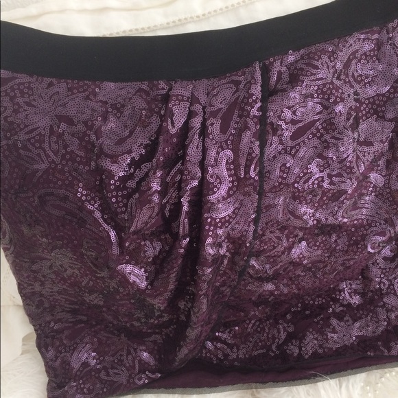 Stylin’- NWT Gorgeous purple sparkly skirt! - Picture 3 of 5